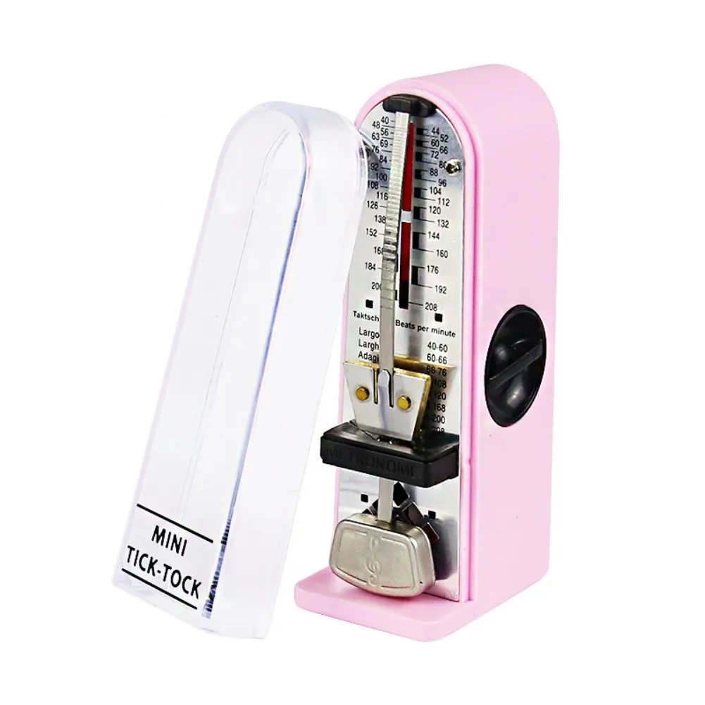 métronome mini rose argenté